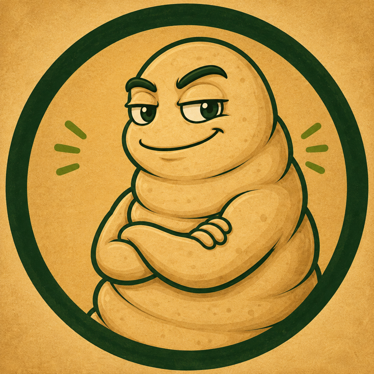 Official tan adult GRUB mascot